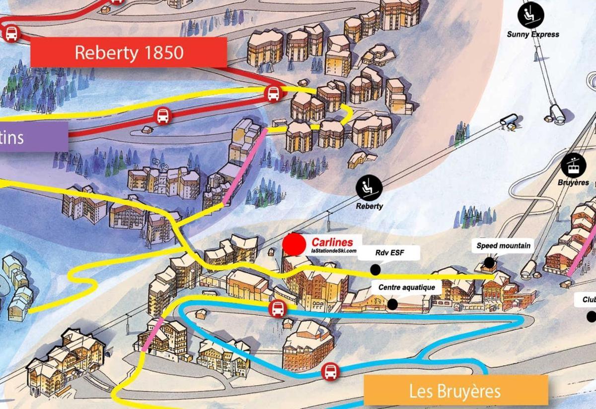 Appartement Carlines 1 Les Menuires Saint-Martin-de-Belleville Zewnętrze zdjęcie